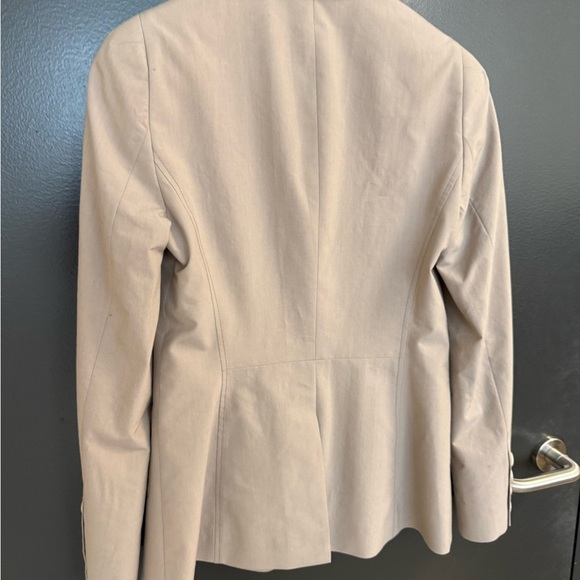 Hugo Boss size 6 Tan/light brown lines Blazer NWOT - Picture 4 of 14